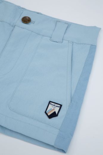 Bilde av WoolLand Romsdalseggen shorts w.cord girl Light Sky